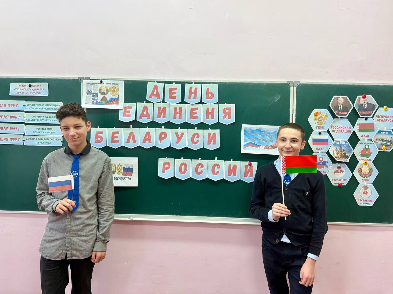 Единый урок, посвященного Дню единения народов Беларуси и России